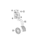 Genuine Mopar Non Adjustable Pedal Assembly 68427839AA. Fixed Price $75.19.