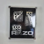 Carmate Razo Competition Sport Accelerator Brake Clutch Pedal Covers RP87H. Fixed Price $94.03.