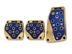 3 Pcs Blue Gold Manual Car/suv Brake Gas Foot Pedal Pads Covers. Fixed Price $26.99.