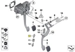 Bmw Clutch Pedal Helper Spring Seat Guide Bracket Upper 35311161719 New Genuine. Fixed Price $8.07.