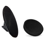 Oval Floor Mount Gas Pedal, Round Brake Pad Black Billet American Shifter. Fixed Price $219.95.