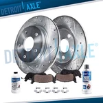 Rear Drilled Brake Rotors +ceramic Pad For 1999-00 Volkswagen Golf Beetle Jetta. Fixed Price $64.45.
