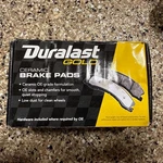 New Duralast Gold Ceramic Premium Brake Pads DG1761. Fixed Price $29.99.