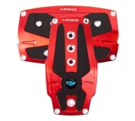 Nrg For Brushed Aluminum Sport Pedal A/t - Red W/black Rubber Inserts. Fixed Price $44.97.