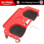 Red Rolling Knee Creeper/pad Abs Frame W/ 5 Swivel Castors Tool Tray Holder. Fixed Price $20.29.