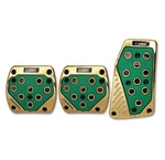3 Pcs Green Gold Manual Car/suv Brake Gas Foot Pedal Pads Covers. Fixed Price $26.99.
