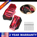 2X Red Non-slip Automatic Gas Brake Foot Pedal Pad Cover Car Accessories Kit Gjm. Fixed Price $11.77.