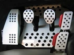 Rennline REV2 4PC Pedal Set Rubber Grip Silver/silver For 911/912/930 Coupe. Fixed Price $458.05.