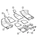 Genuine Mopar Footrest Support 68171939AA. Fixed Price $32.31.