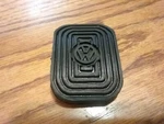 New Original Volkswagen Style Logo Brake Clutch Pedal Pad Vw Bug Ghia Thing. Fixed Price $5.00.