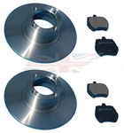 Pair Of New Brake Rotors & Pads Mg Midget Austin Healey Sprite Steel Wheels. Fixed Price $63.96.