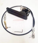 Black Street Rod Eliminator Floor Mount Gas Pedal Plus 36" Throttle Cable. Fixed Price $1063.50.