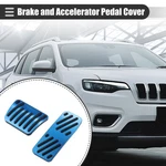 Set Brake Accelerator Pedal Covers For Jeep Cherokee 2014-2021 Black Blue. Fixed Price $29.99.