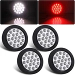 4PCS 4" Round Red Stop Turn Tail Lights White Back-up 19 Led, Inch. Fixed Price $49.29.