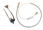 Street Rat Rod Chromed Spoon Gas Throttle Pedal With Bonus 24" Cable. Fixed Price $47.00.