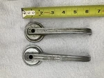 Mid 60S Ford Door Handles, Mustang, C5ZB 6522614-A, C70B 6222614-A Fomoco. Fixed Price $15.00.