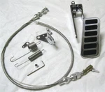 Street Hot Rod Aluminum Universal Gas Pedal + 24" Ss Throttle Cable & Spring Set. Fixed Price $78.82.