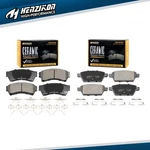 Front & Rear Ceramic Brake Pads Fits 2006-2012 Ford Fusion Lincoln Mkz Mazda. Fixed Price $28.72.