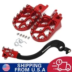 Cnc Foot Brake Pedal Pegs For CRF250R 2005-2024 CRF450RX Dirt Bike. Fixed Price $60.99.