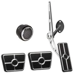 Billet Specialties Black Pedal Kit,cable-style GAS,CLUTCH,BRAKE,55-57 Manual. Fixed Price $429.99.