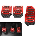 3PCS Car Pedal Covers, Anti-rubbing Brake & Clutch Pad Red #manual. Fixed Price $13.45.
