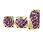 3 Pcs Purple Gold Manual Car/suv Brake Gas Foot Pedal Pads Covers. Fixed Price $26.99.