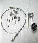 Street Rod Hot Universal Oval Gas Pedal + 24" Ss Throttle Cable & Spring Set. Fixed Price $73.32.