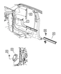 Genuine Mopar Footrest Support 55197482AB. Fixed Price $43.01.