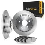 For Saab 9-3 1999-2003 Brake Set Rear Cast Iron Rotor Solid 5 Lugs. Fixed Price $181.27.