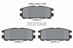 Textar 2187501 Rear Brake Pad Set Fits Acura Chevrolet Great Wall Haval Holden. Fixed Price $36.23.