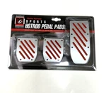 3 Pcs Set Universal Brake Gas Racing Pedal Pads Manual Transmission PDL-591CR. Fixed Price $20.00.