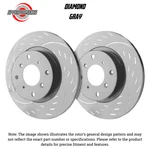 Sp Perf. D30-1424 Gry Diamond Slot/dimple Brake Rotors For 86 Dodge Power Ram 50. Fixed Price $310.95.
