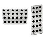 Putco 932149 Accelerator And Brake Pedal Pad Set Track Design Brushed Aluminum. Fixed Price $187.99.