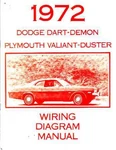1972 Dodge Dart, Duster, Valiant Wiring Diagrams Manual. Fixed Price $24.00.