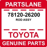 78120-26200 Toyota Oem Genuine Rod Assy. Fixed Price $113.77.