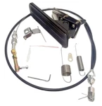 Street Rod Floor Mount Gas Pedal W/36" Throttle Cable & Bracket Spring Set Black. Fixed Price $1065.33.