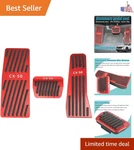3PCS Anti-slip Aluminum Brake Gas Dead Pedal Pads,auto No Drilling Accelerato.... Fixed Price $55.47.