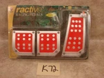 K72 Vintage Ractive Racing Sport 3 Set Matalic And Red TP-502RD. Fixed Price $19.99.