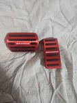 Red Bronco Replacement Brake And Gas Pedals Ford. Fixed Price $50.00.