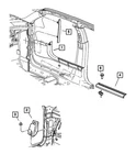 Genuine Mopar Footrest Support 55197482AB. Fixed Price $43.71.