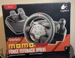Momo Racing Force Feedback Wheel And Pedals Pc Open Box Original Packaging. Fixed Price $55.00.