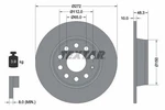 2X Textar 92224903 Rear Brake Discs 272MM Solid Fits Audi Cupra Ford Jetta Seat. Fixed Price $79.89.
