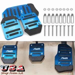 3X Blue Sports Non Slip Manual Transmission Gas Brake Foot Pedal Pad Cover Kit. Fixed Price $11.91.