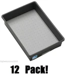 Madesmart 95-24496-06 9" X 6" 2" Granite Storage Drawer Organizer Bins -12PK. Fixed Price $109.99.