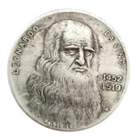 Da Vinci Silver Coin Antique Nude Lady Vintage Italian Painter Art Work Old Man. Fixed Price $20.13.