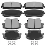 Brake Discs Kits,eccpp 8PCS Front Rear Ceramic Set For 2006 20.... Fixed Price $70.71.