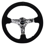 Steering Wheel 3-SPOKE Hydro Dipped Digital Camo Black Suede Reinforced. Fixed Price $196.09.