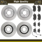 Brake Pads Rotors Set Front Rear Fits Audi A4 2.0L 3.2L. Fixed Price $600.47.