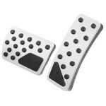 Autohaux Set Brake Pedal Pad Gas Accelerator 5.31"X1.97", Silver Tone. Fixed Price $35.18.