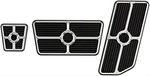 Billet Specialties Pedal Pads Aluminum Black Anodized Set Of 3 198625. Fixed Price $224.95.